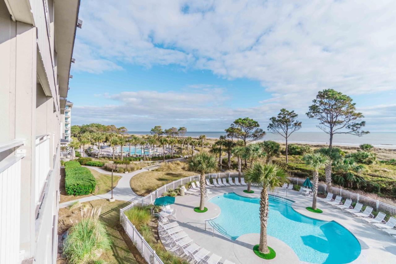 Stunning Views!!-Oceanfront Villa-Heated Pool-Private Balcony-Tiki Bar-Walk To Coligny Plaza Hilton Head Island Exterior foto