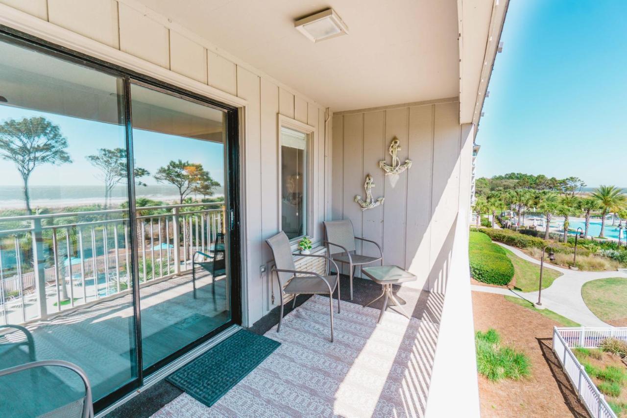 Stunning Views!!-Oceanfront Villa-Heated Pool-Private Balcony-Tiki Bar-Walk To Coligny Plaza Hilton Head Island Exterior foto