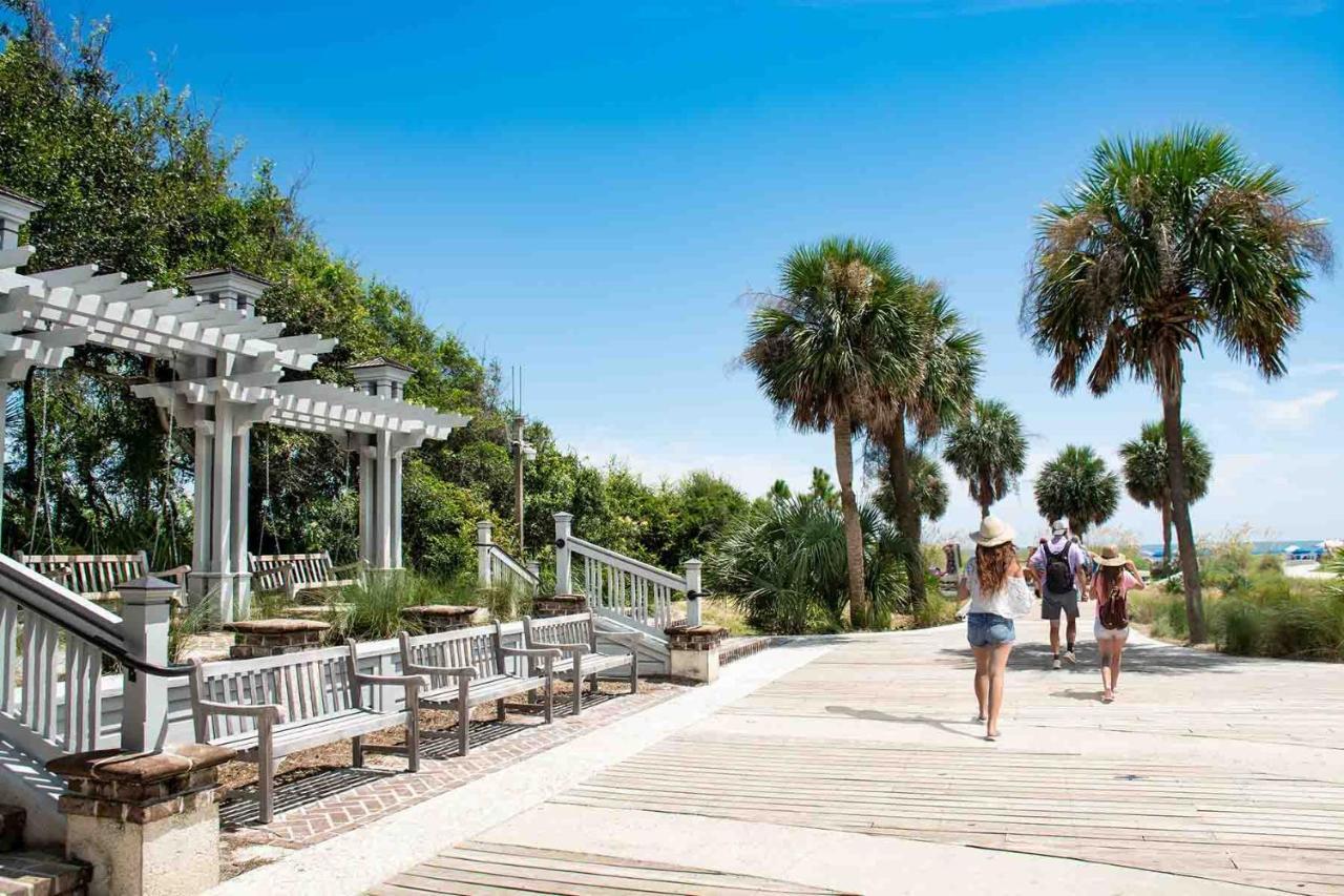 Stunning Views!!-Oceanfront Villa-Heated Pool-Private Balcony-Tiki Bar-Walk To Coligny Plaza Hilton Head Island Exterior foto