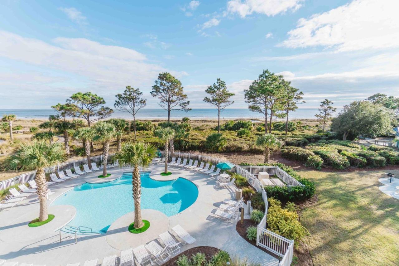 Stunning Views!!-Oceanfront Villa-Heated Pool-Private Balcony-Tiki Bar-Walk To Coligny Plaza Hilton Head Island Exterior foto